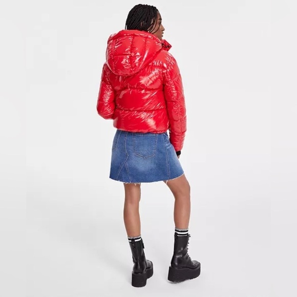 🔥 S13 New York NWT Lacquer Ella Puffer Jacket In Flame Red (XXL) ❤️🔥❤️ - Picture 7 of 13